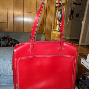 Lodis ow tag Red Briefcase